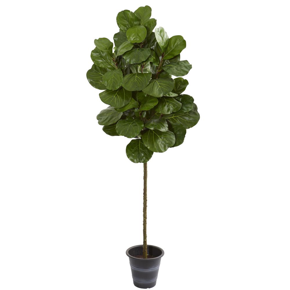 Nearly Natural Indoor 6 5 Ft Fiddle Leaf Artificial Tree With