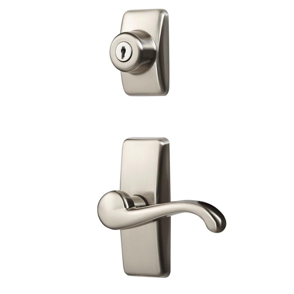 Ideal Security Deluxe Storm And Screen Door Lever Handle And Keyed
