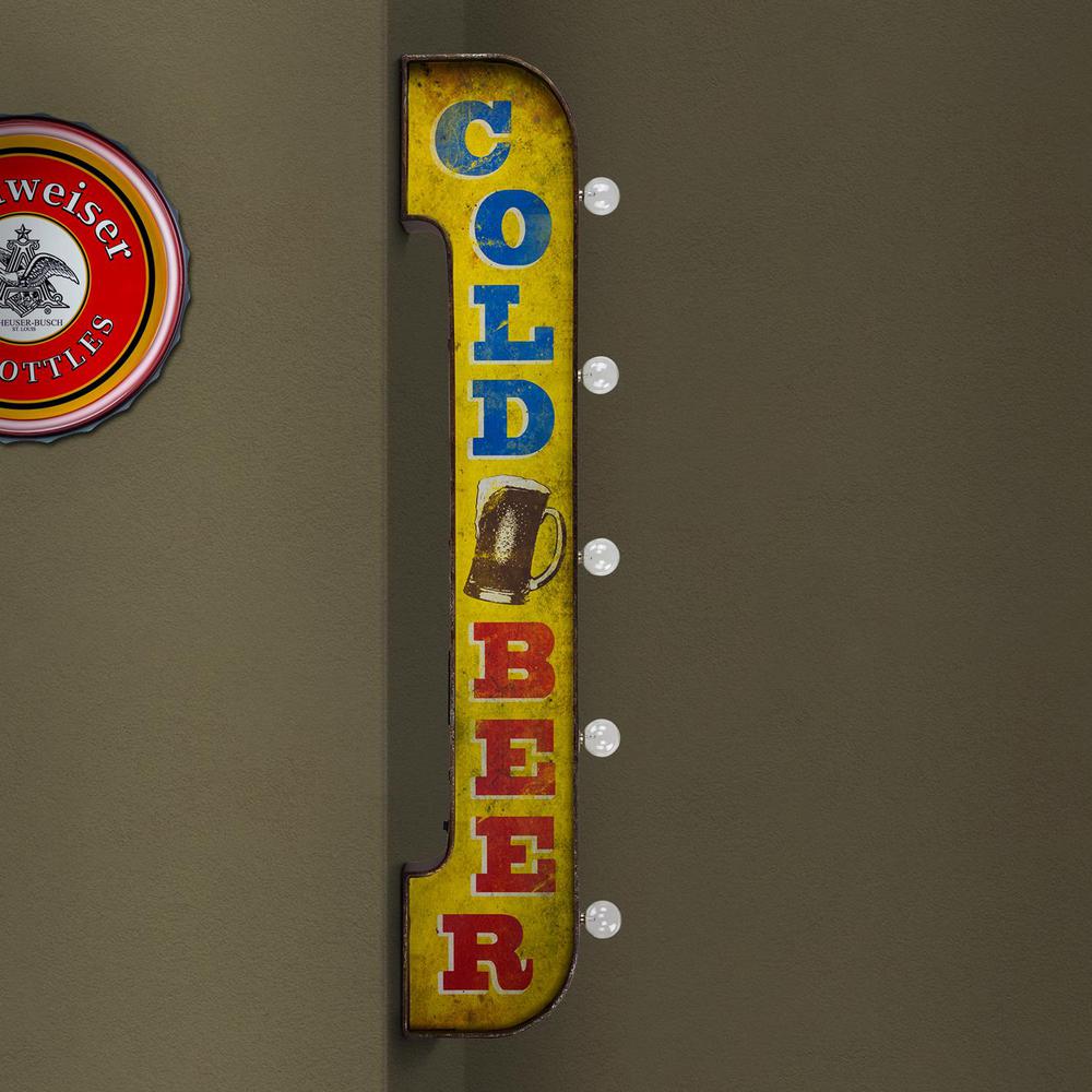 Crystal Art Gallery Cold Beer Led Marquee Sign 121358web The Home Crystal Art Gallery Cold Beer Led Marquee Sign