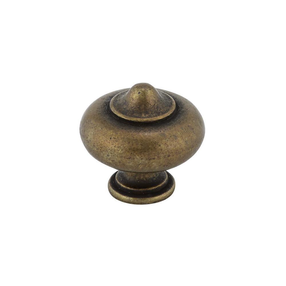 Richelieu Hardware 11/4 in. Burnished Brass KnobBP670BB The