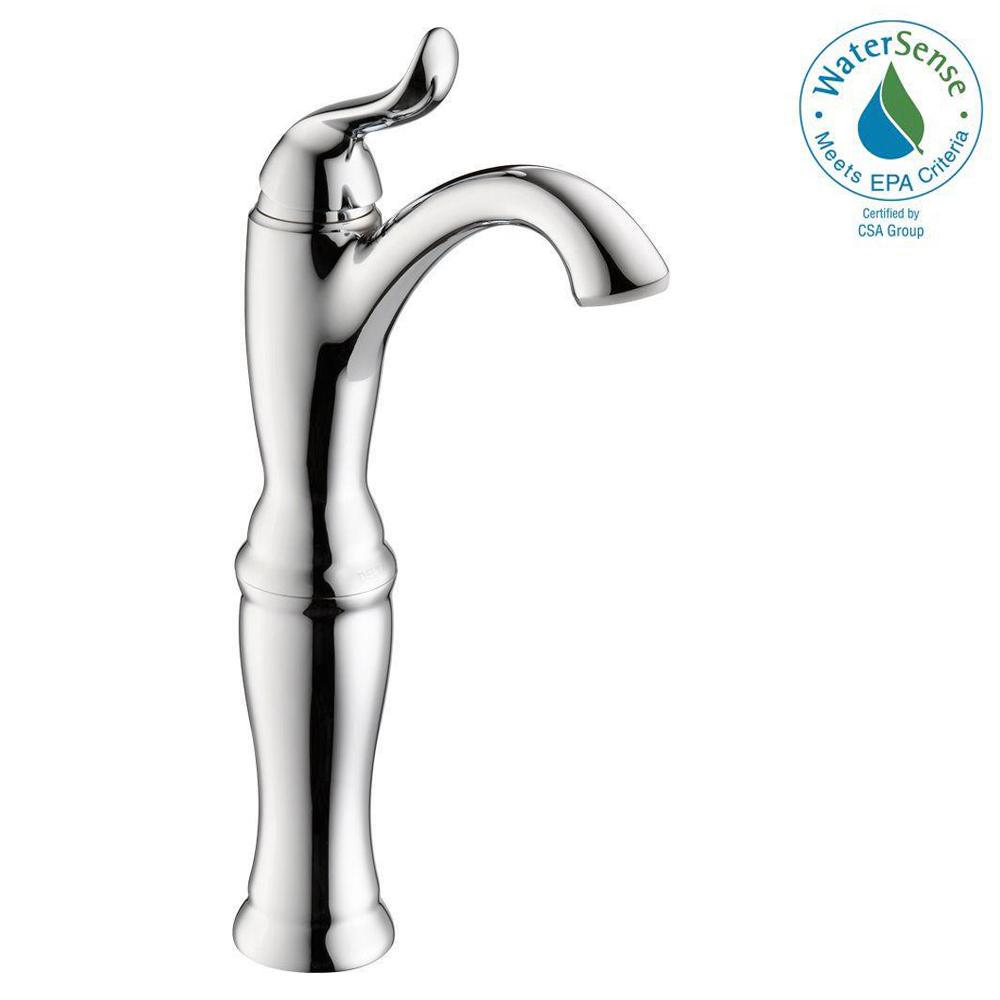Delta Linden Single Hole SingleHandle Vessel Bathroom Faucet in Chrome