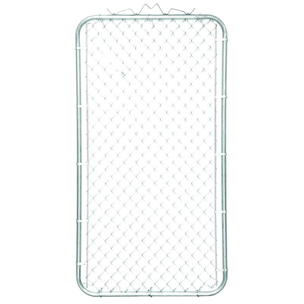 Metal Chain Link Fence Gates Chain Link Fencing The Home Depot