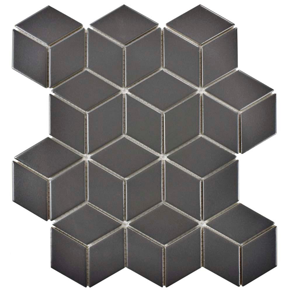 Merola Tile Metro Rhombus Matte Grey 10 1 2 In X 12 8 5 Mm Merola Tile Metro Rhombus Matte Grey 10 1 2 In X 12