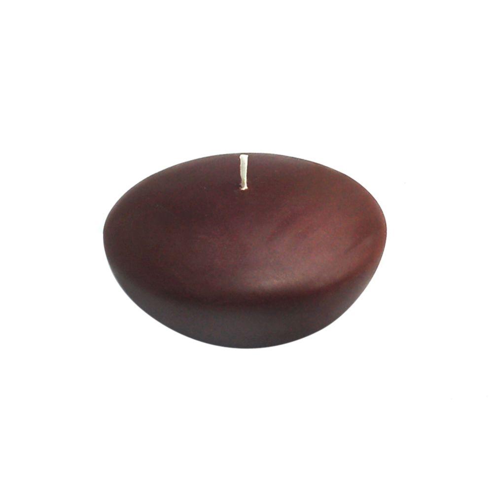Zest Candle 3 In Brown Floating Candles Box Of 12 Cfz 063 The Zest Candle 3 In Brown Floating Candles Box Of 12