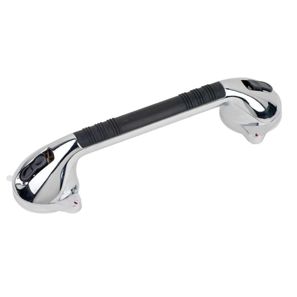 Healthsmart Suction Cup 16 In Grab Bar With Bactix In Chrome 521 1561