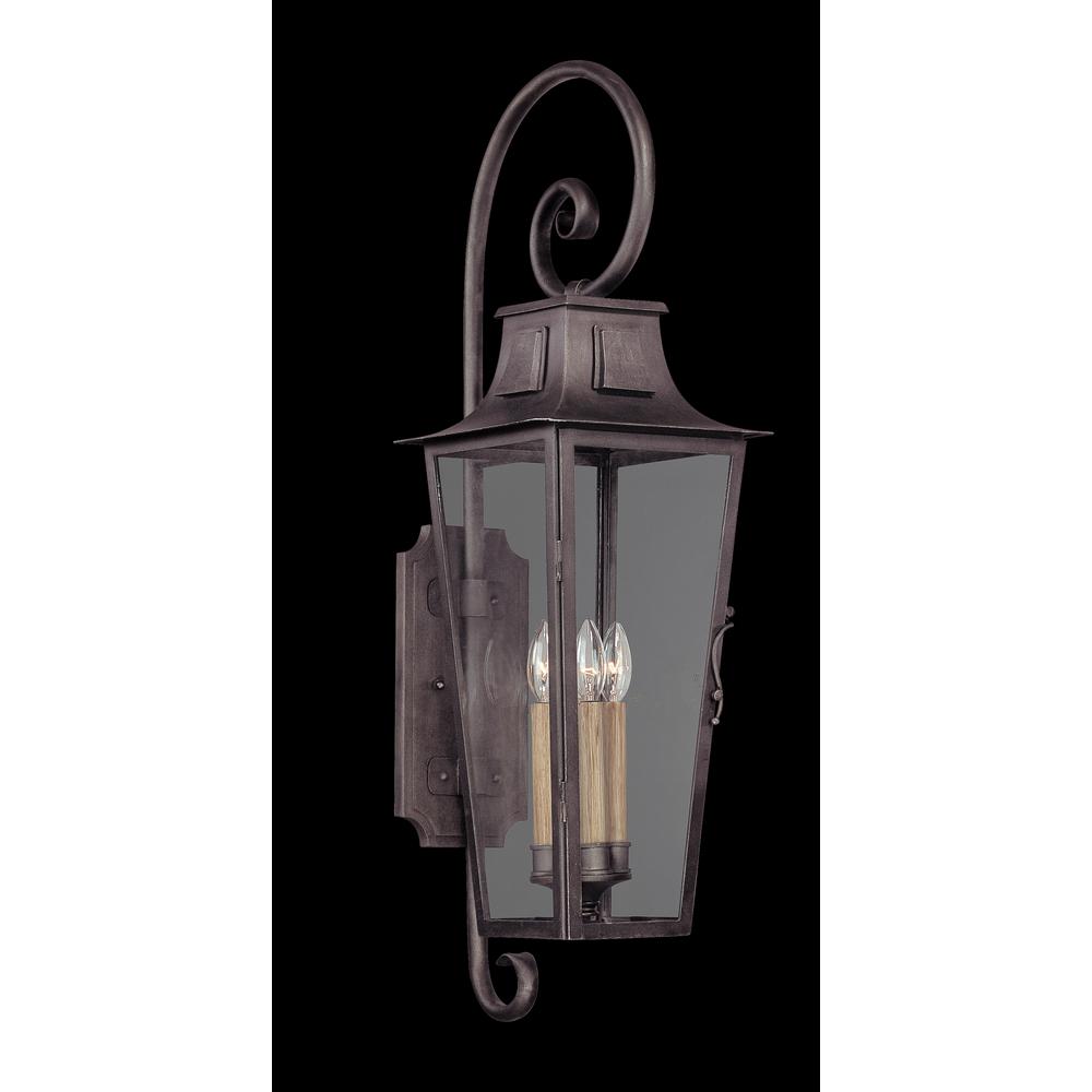 Troy Lighting French Quarter 4 Light Aged Pewter Outdoor Wall Lantern Sconce Troy Lighting French Quarter 4 Light Aged Pewter Outdoor Wall Lantern Sconce