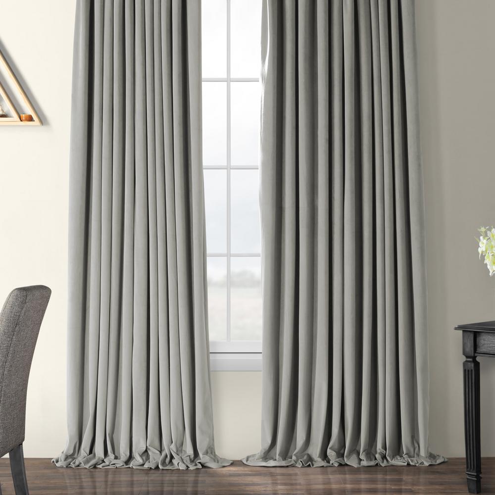 silver grey curtain fabric