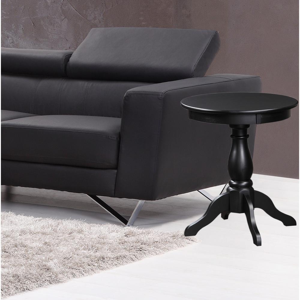 18 in. x 17 in. Classic Tin Accent Table in Metallic Black28987 The