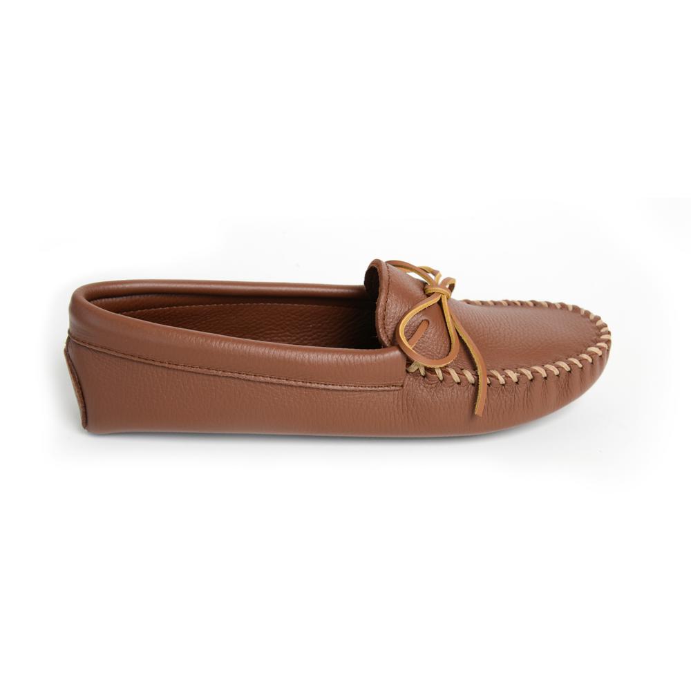 minnetonka men's double deerskin softsole moccasin