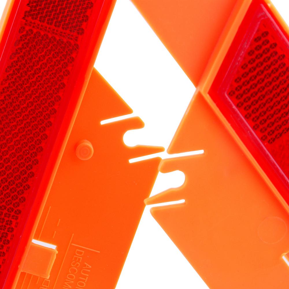 Majic Triangle Warning Reflector Alerts Motorist in case of Emergency or Tire Change Collapsable Design 2-Pack