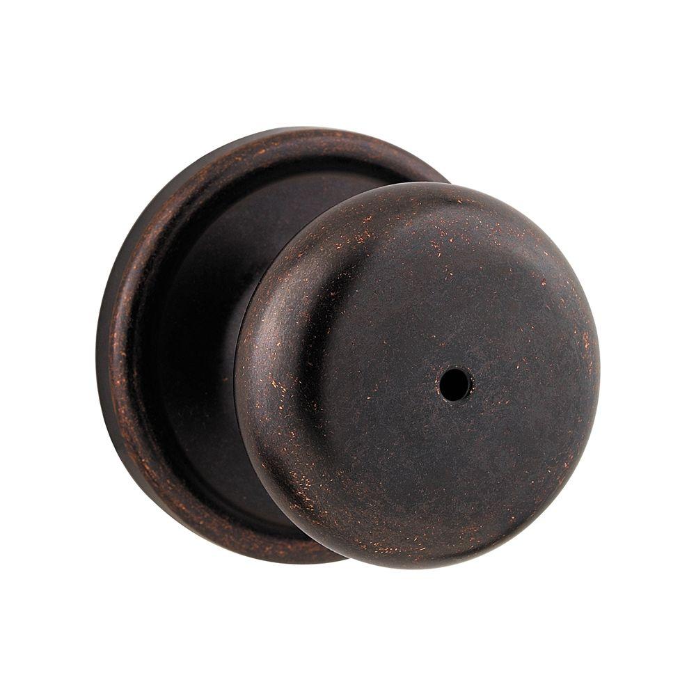 Kwikset Hancock Rustic Bronze Bed/Bath Knob730H 501 RCAL RCS KI BBPKG