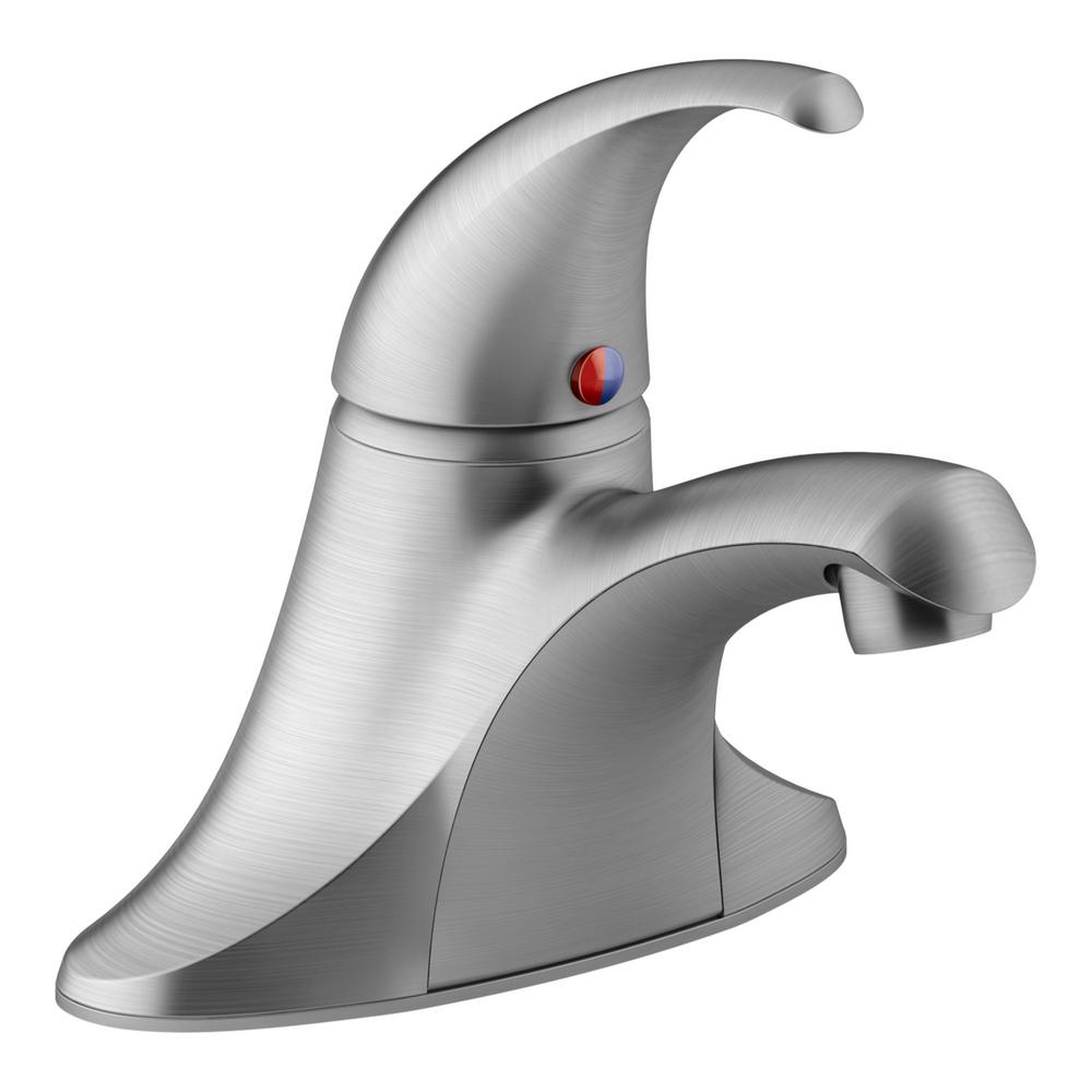 brushed chrome kohler centerset bathroom sink faucets k 15182 4dra g 64_1000