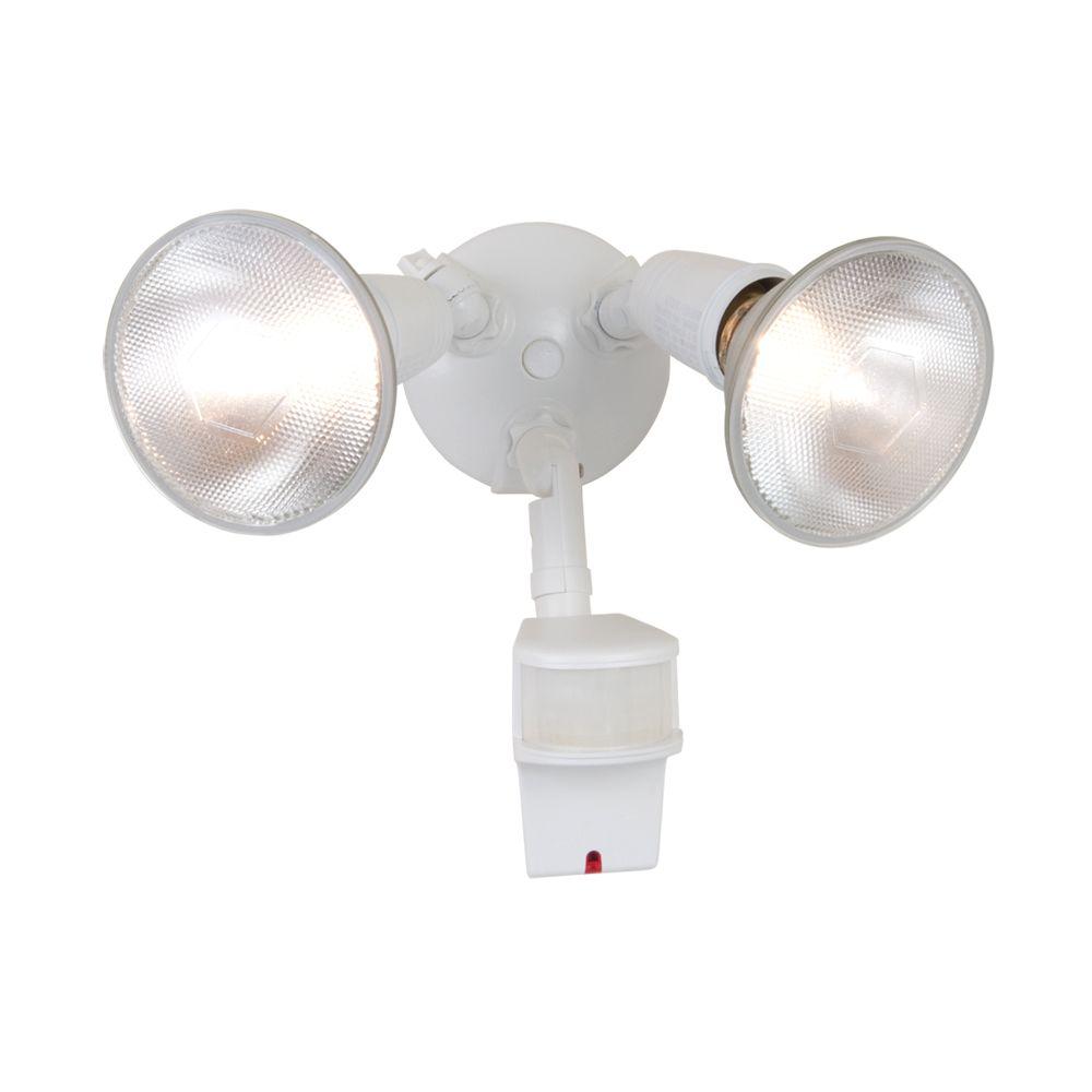 Timer No Bulbs Included Floodlights Outdoor Security Lighting 180 Degree White Outdoor Motion Activated Sensor Security Flood Light With Precision Plus Doppler Radar