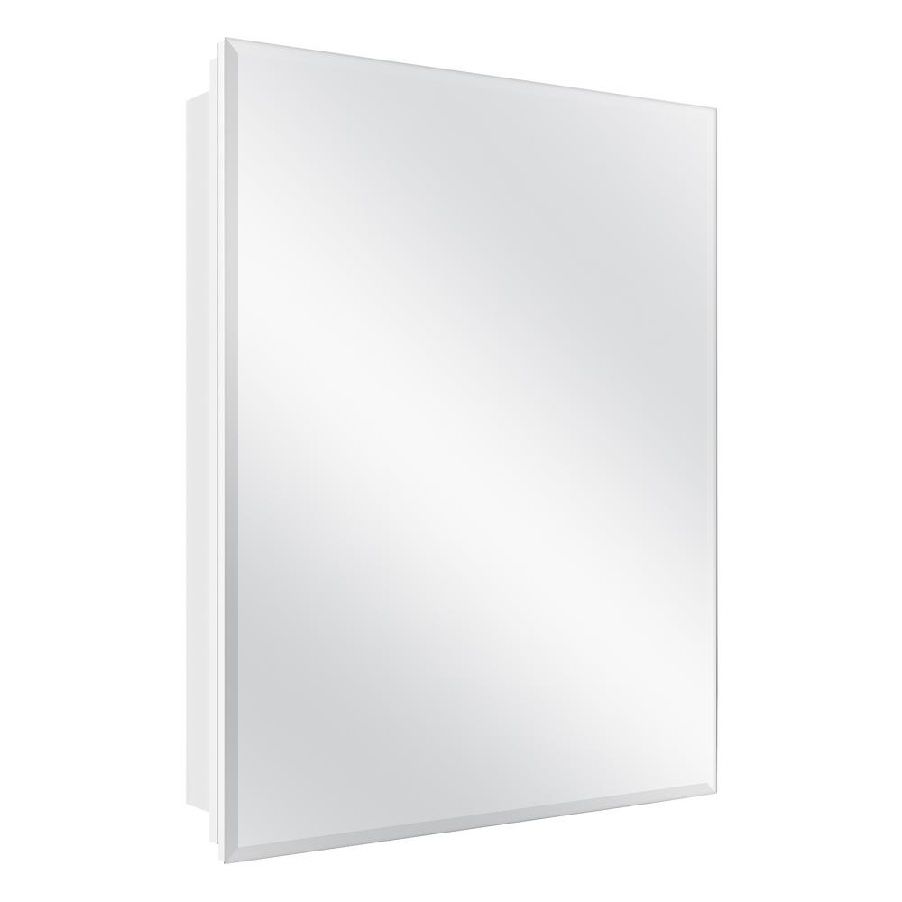 Glacier Bay 23 5 8 In X 30 In Recessed Or Surface Mount Beveled Frameless Medicine Cabinet 83013 The Home Depot