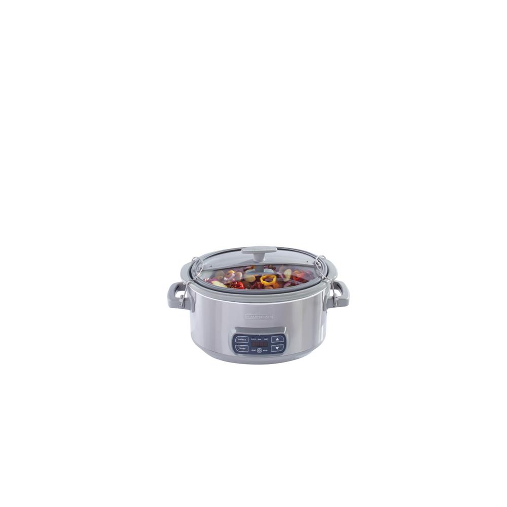 BLACK+DECKER 7 Quart Programmable Slow Cooker with Digital Timer 2 Colors