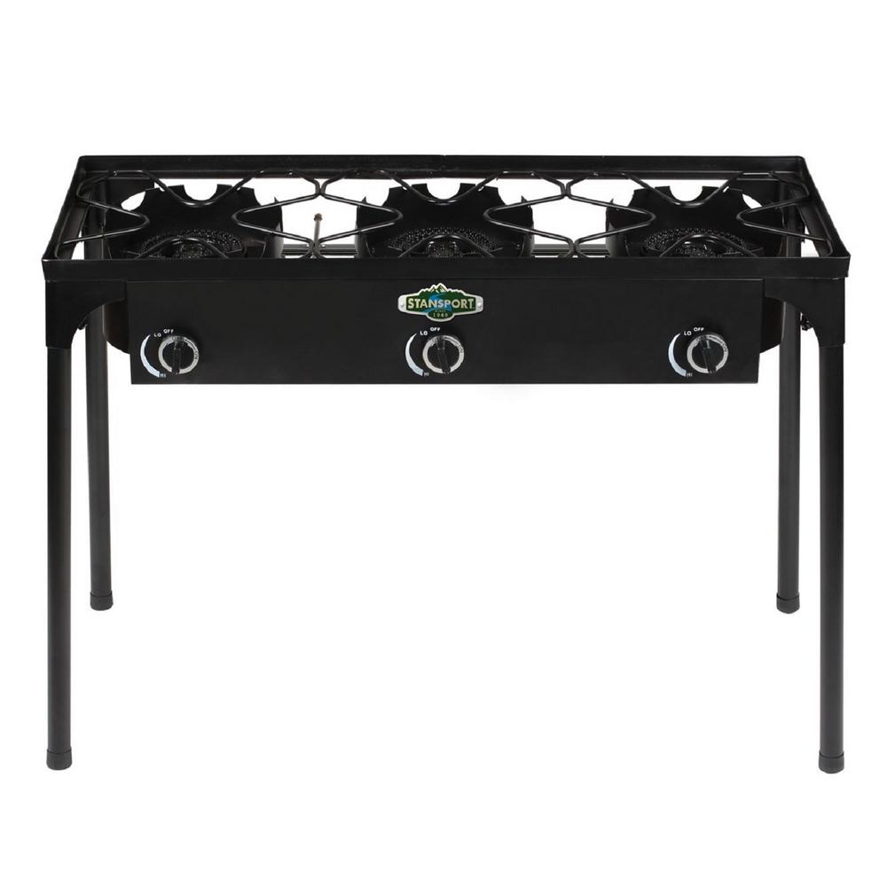 StanSport Outdoor Stove with Stand 3 Burners