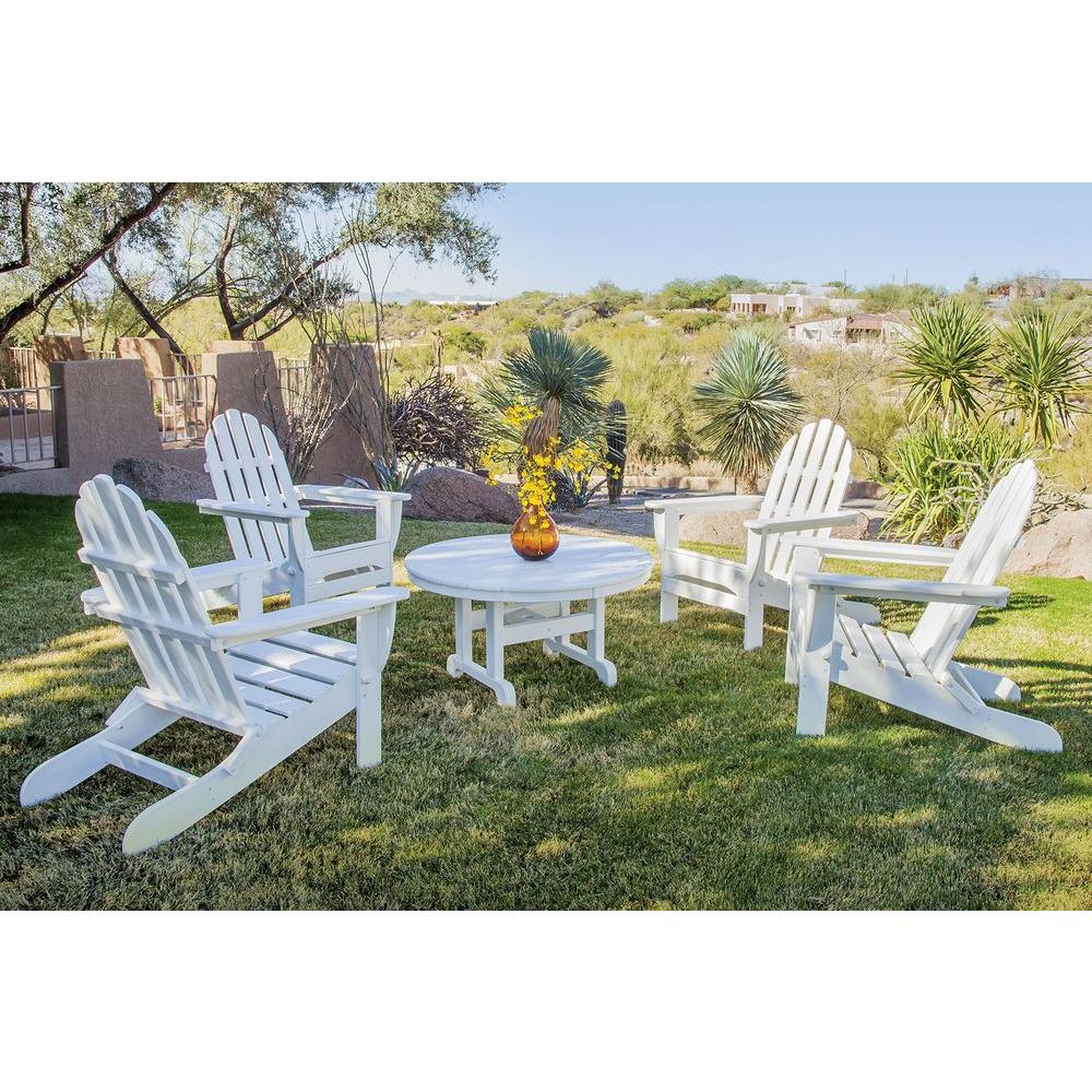 Ivy Terrace Outdoor Lounge Furniture Patio The Home Clics White 5 Piece Folding Adirondack Patio Conversation Set