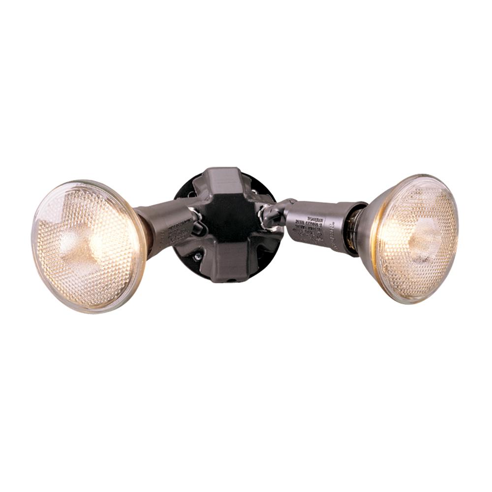 Red Dot White Outdoor Weatherproof Flood Lighting Kit Round 2 Lamps 300 Watt 2 Lamp Bronze Dusk To Dawn Outdoor Twin Head