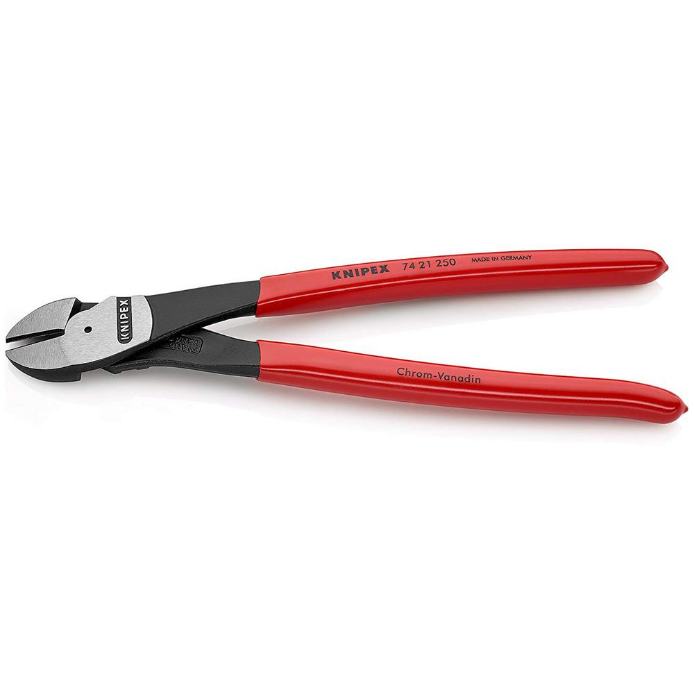 KNIPEX 10 in. High Leverage Angled Diagonal Cutters74 21 250 The