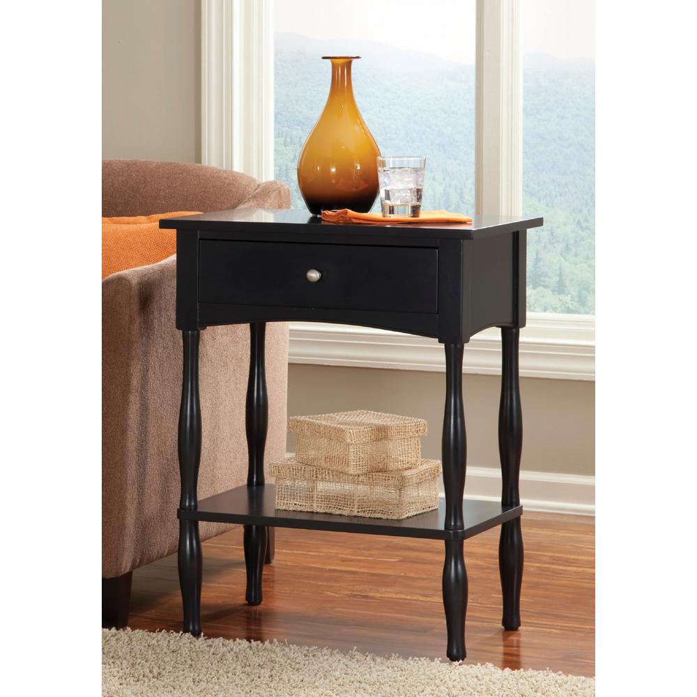 Alaterre Furniture Shaker Cottage Charcoal Gray End Table Asca01bl Alaterre Furniture Shaker Cottage Charcoal Gray End Table