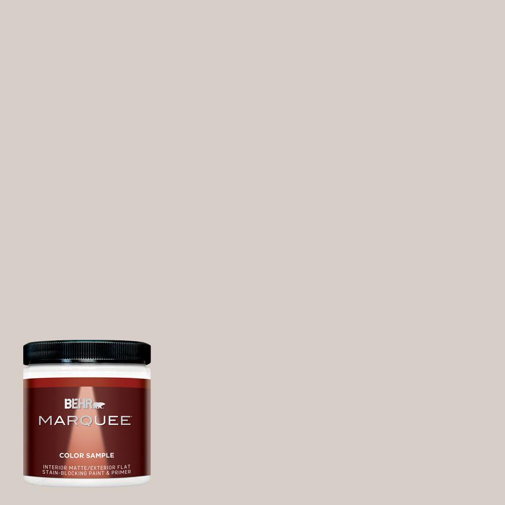 Behr Marquee 8 Oz Mq3 06 Granite Dust One Coat Hide Matte Interior Mq3 06 Granite Dust One Coat Hide Matte Interior Exterior Paint And Primer In Sample