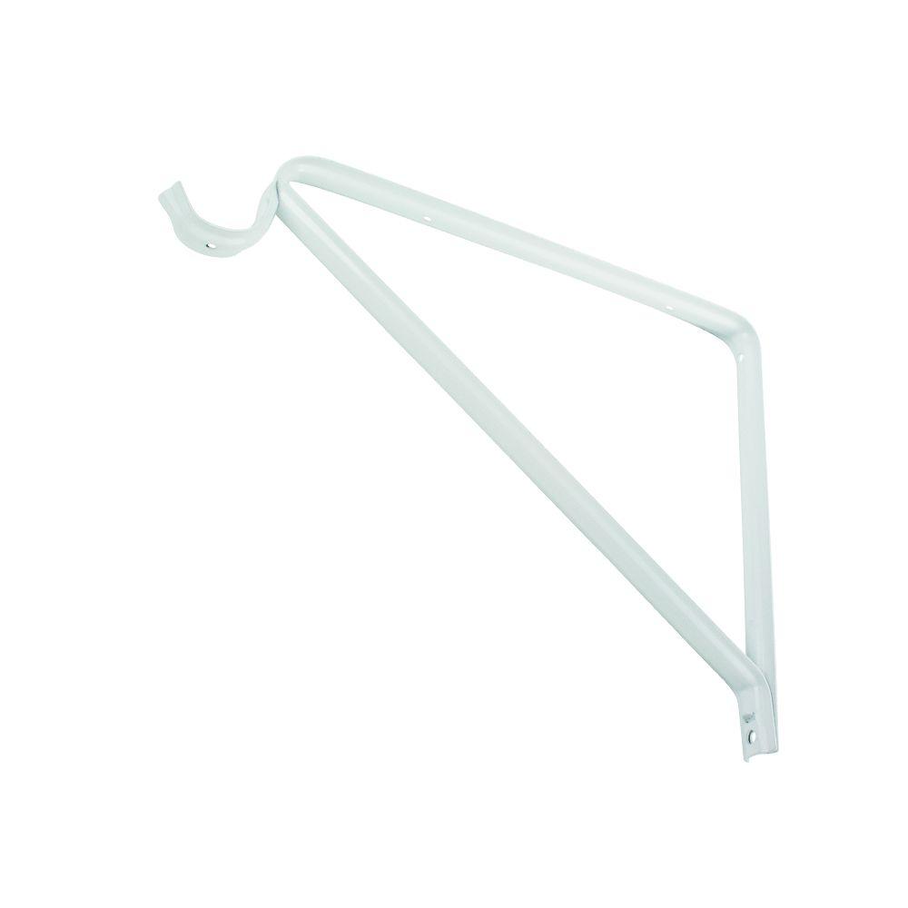 Everbilt 9 In. X 11 In. White Shelf Bracket And Rod Support-14805 - The ...