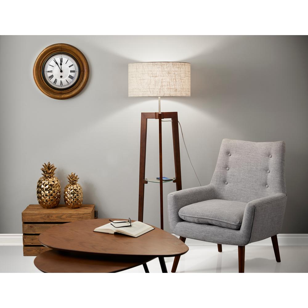 Featured image of post Walnut Floor Lamp With Shelf : This shelf 60 floor lamp is both functional and stylish.