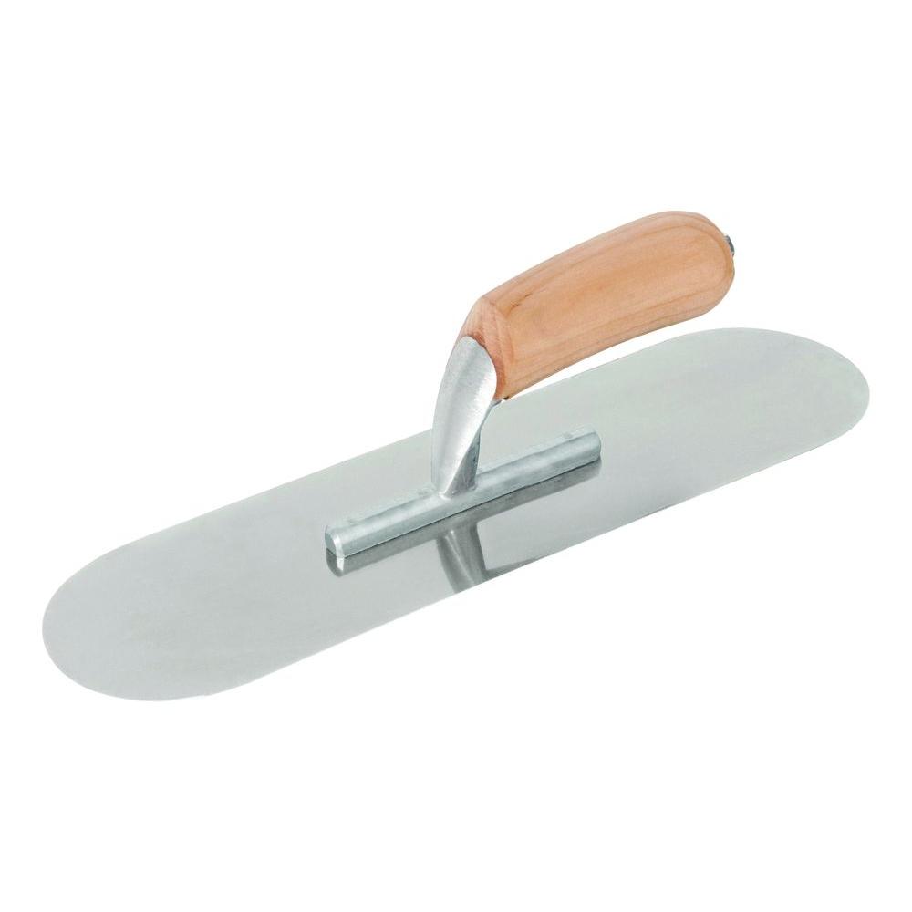 QEP 12 inch x 3.5 inch Chrome No-Burn Pool Trowel by QEP