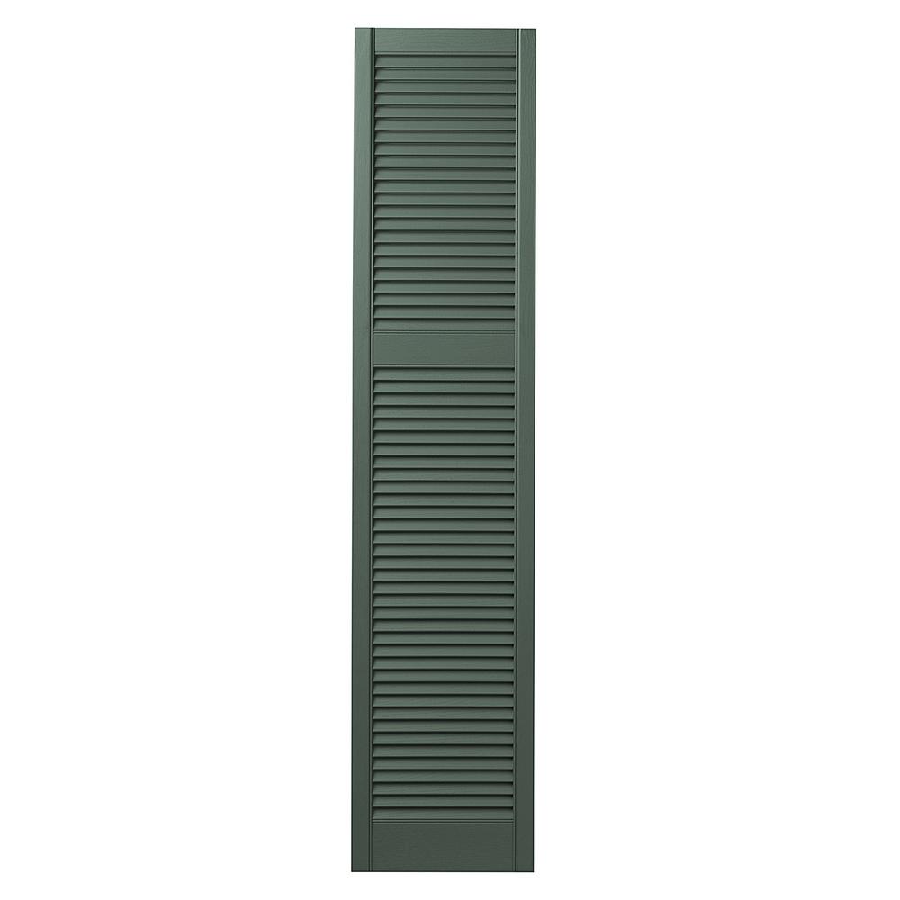 Ply Gem 15 in. x 67 in. Cottage Style Open Louvered Polypropylene