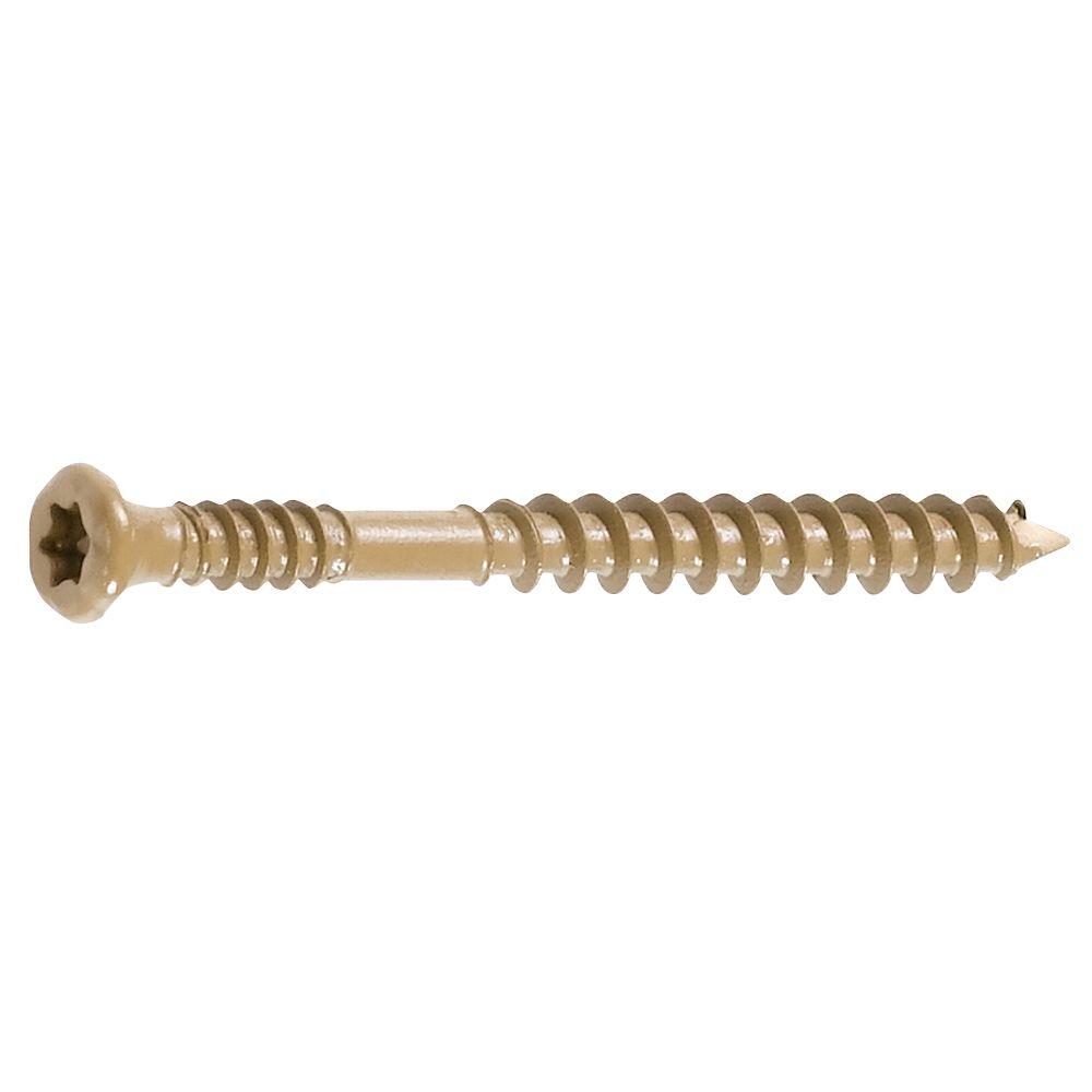 FastenMaster 1/4 in 3 in.Star BugleHead Wood Deck Screws (350Pack