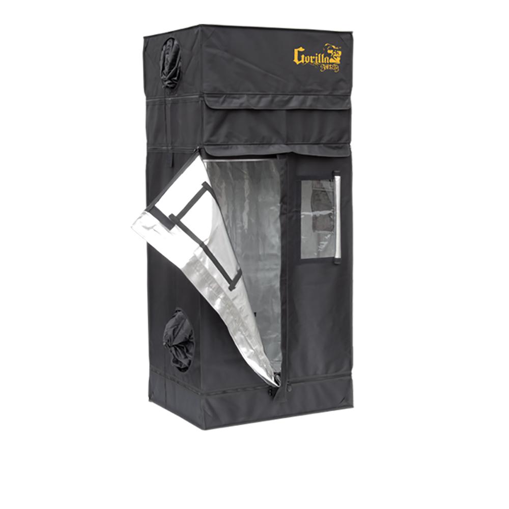 Gorilla 3 ft. x 3 ft. Black Shorty Grow Tent with 9 in. Extension Kit
