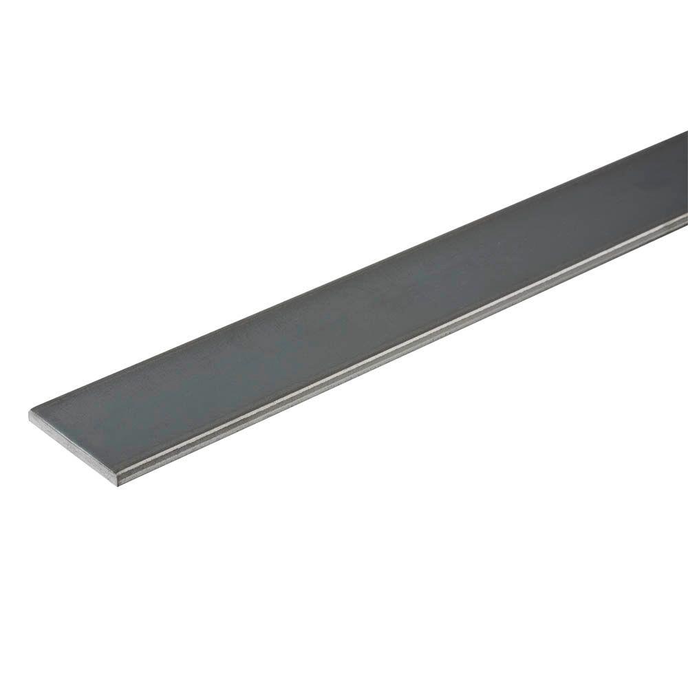 Everbilt 1 in. x 72 in. Plain Steel Flat Bar with 1/8 in. Thick-801027
