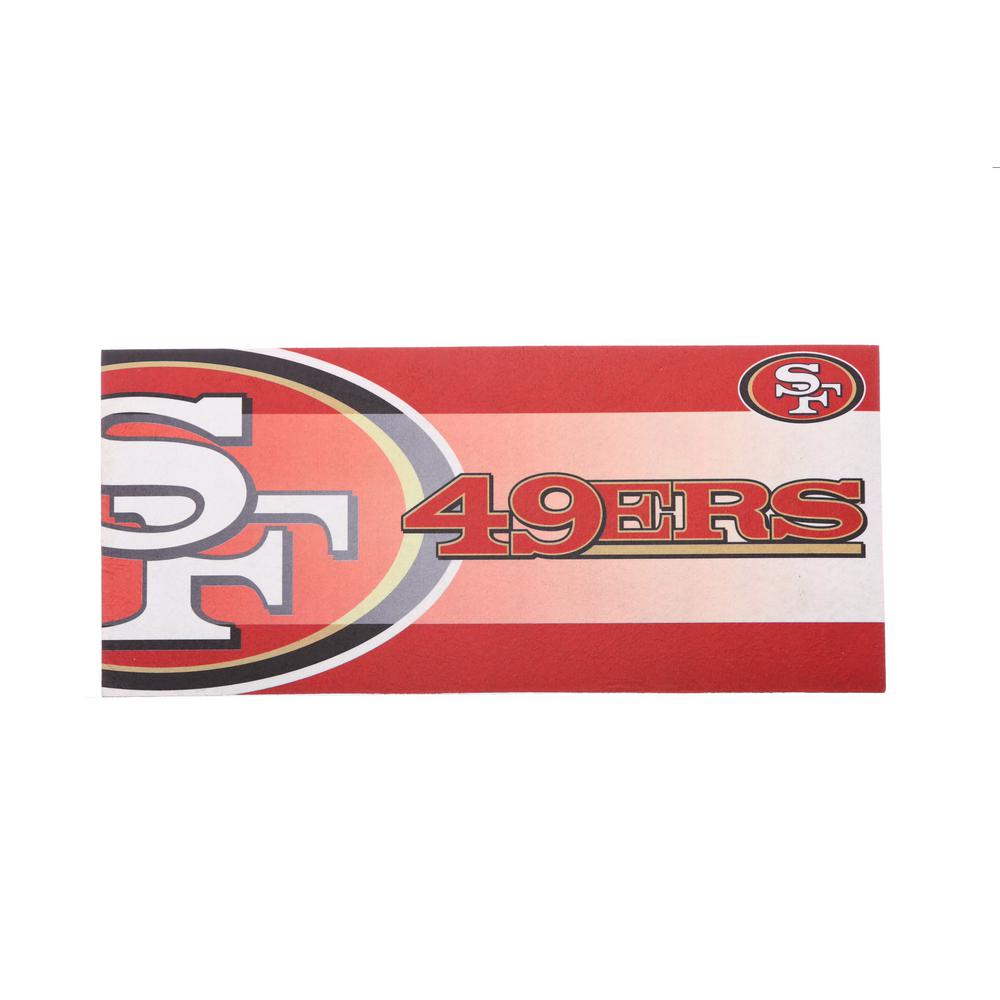 Evergreen San Francisco 49ers 22 In X 10 In Decorative Insert