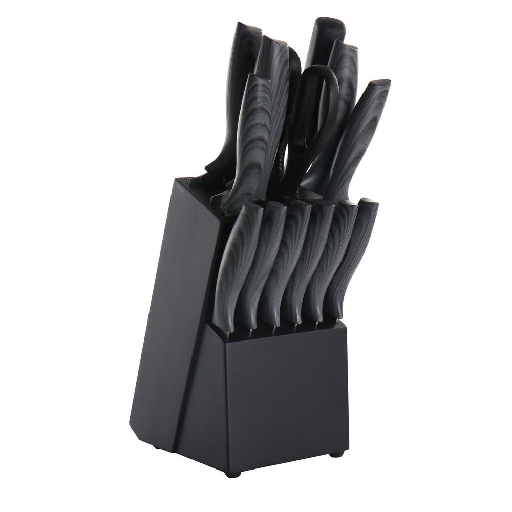 Gibson Home 14Piece High Carbon Stainless Steel Knife Set With Black