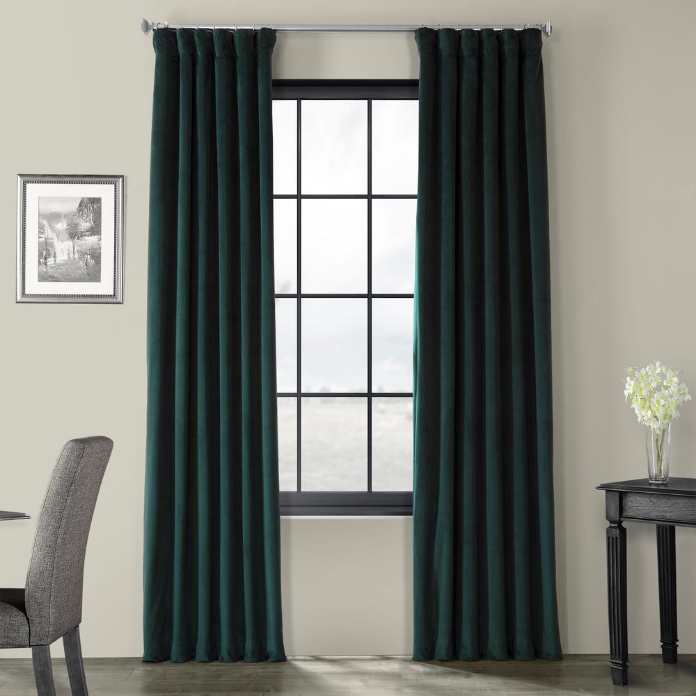 Green Solid Curtains Drapes Window Treatments The Home Depot