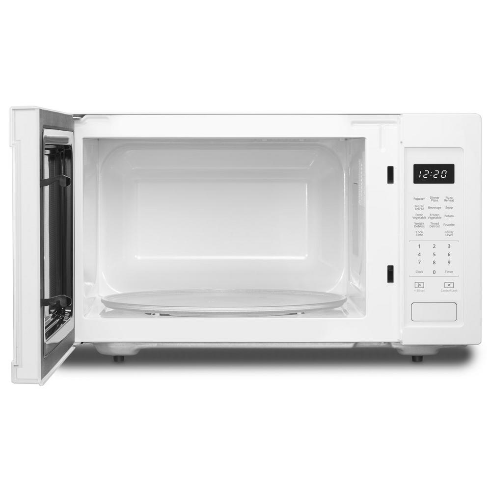 Whirlpool 1 6 Cu Ft Countertop Microwave In Black Built In