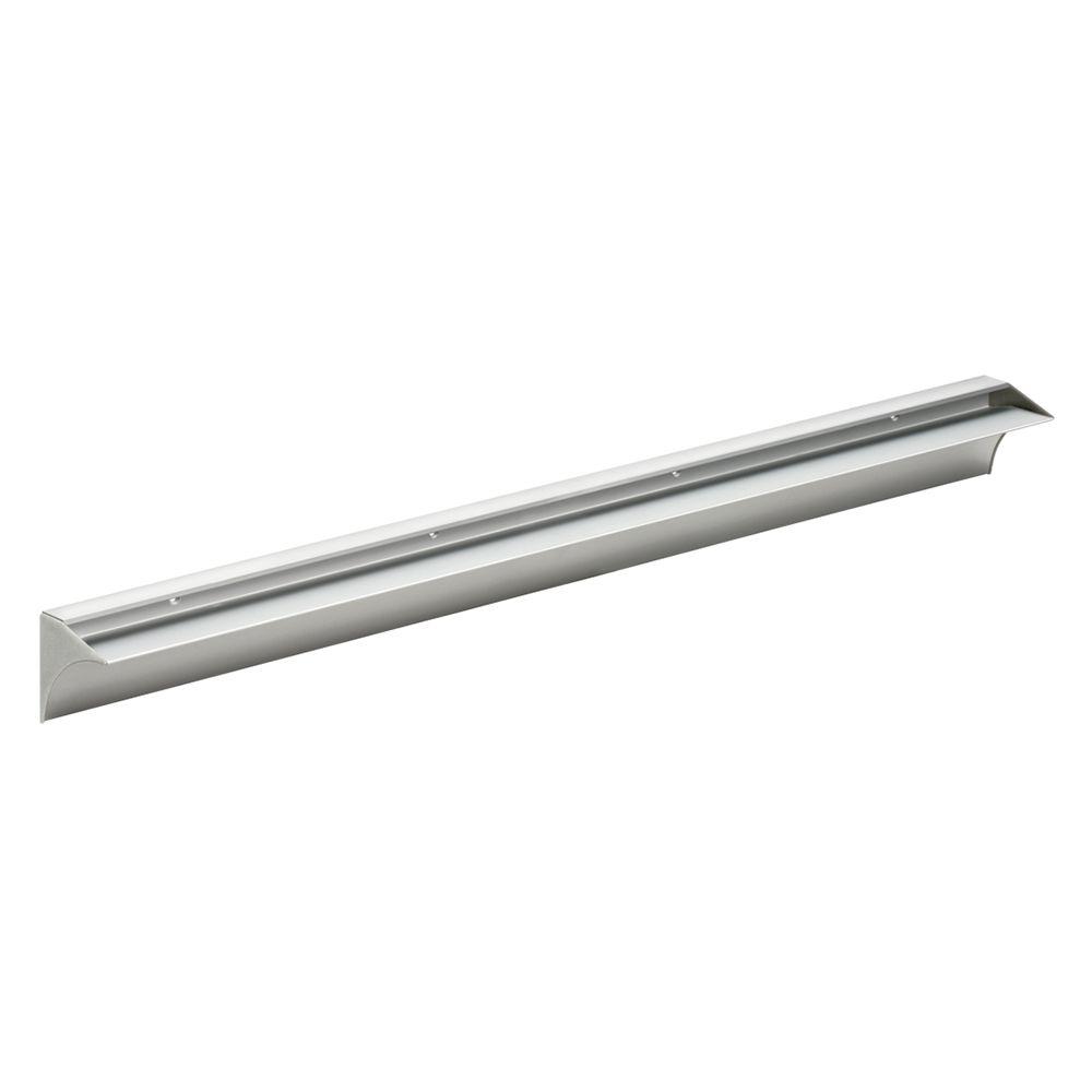 Dolle Rail 31-1/2 inch L Shelf Bracket Set in Silver by Dolle