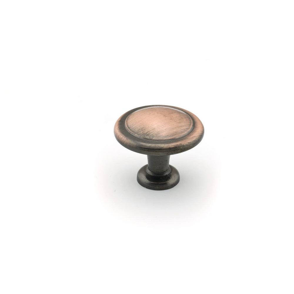 Richelieu Hardware Traditional 1 1 4 In 32 Mm Antique Copper Round   Richelieu Hardware Cabinet Knobs Bp878193 64 1000 