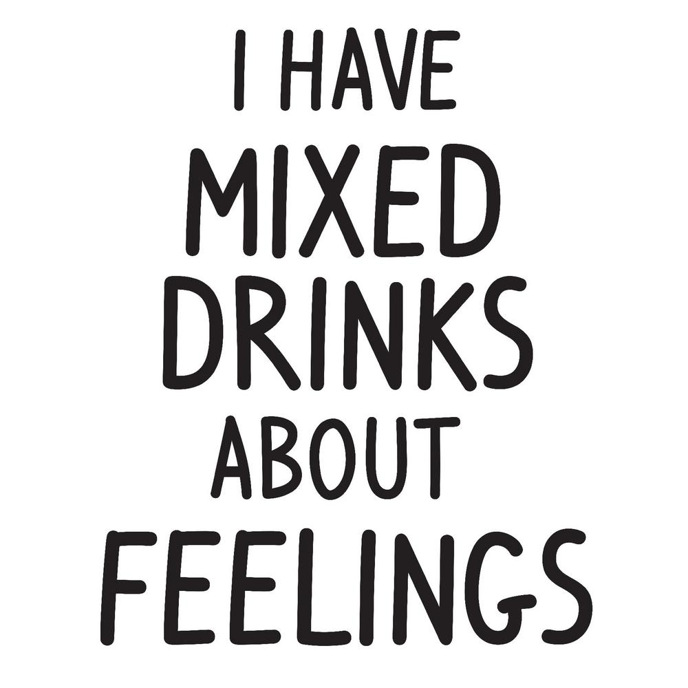 WallPOPs Mixed Drinks About Feelings Black Wall Quote Decal-DWPQ3077 ...