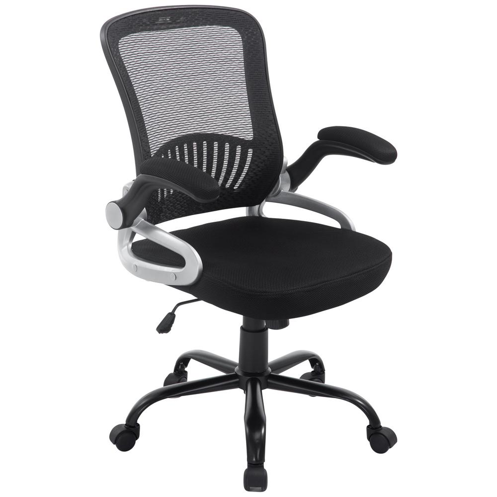 Poly And Bark Black Hargrove Office Chair Em 250 Blk The Home Depot Black Hargrove Office Chair By Poly And Bark