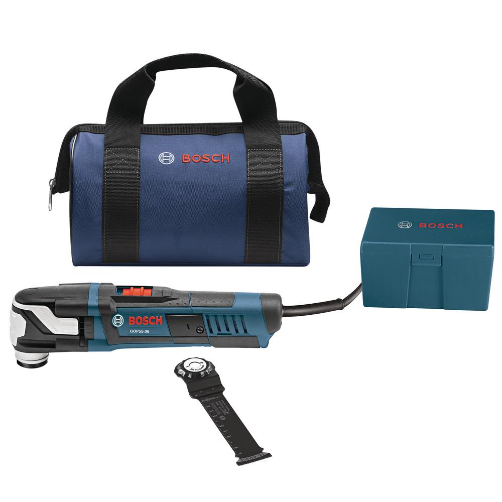 Bosch 4 Amp Corded Starlockplus Oscillating Multi Tool Kit With