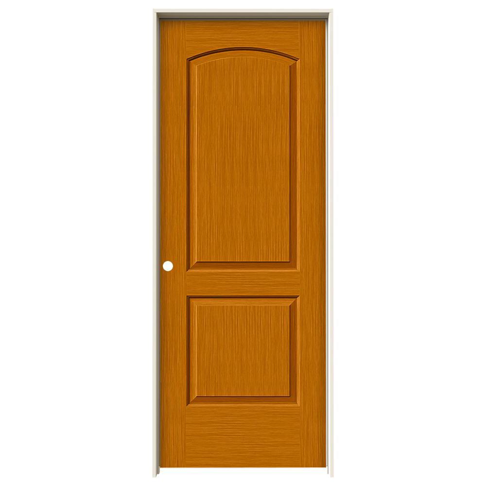 Jeld Wen 30 In X 80 In Continental Saffron Stain Right Hand