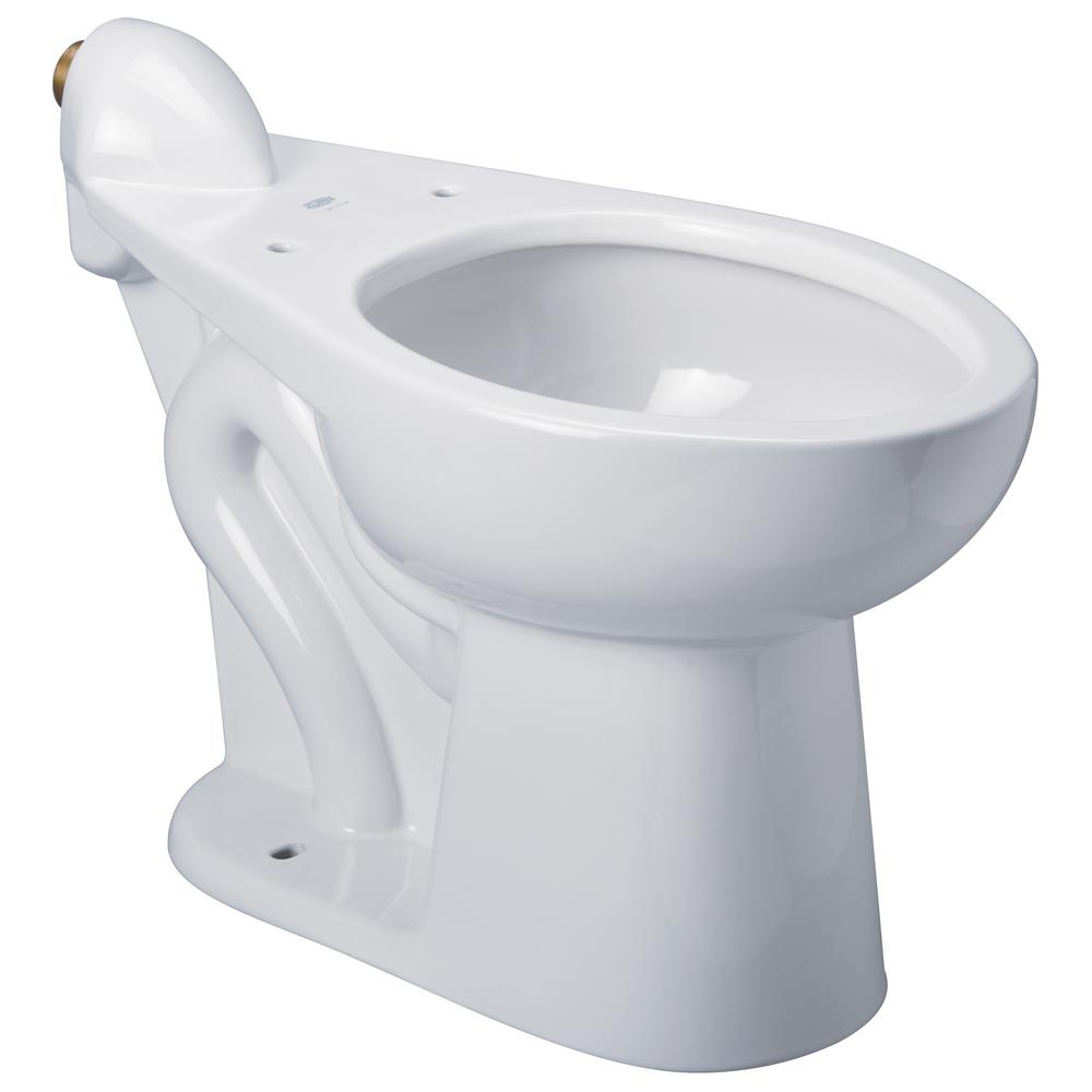 Zurn 2piece 1.6 GPF Single Flush Elongated Toilet Bowl Only in White Seat Not IncludedZ5570