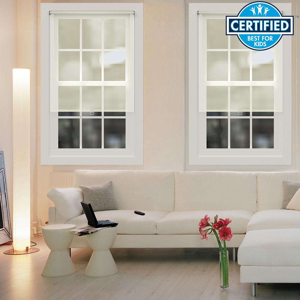 Ifit 49 5 In W X 73 L Tan Cordless Solar Screen Vinyl Coated 29 In W X 73 L Tan Cordless Solar Screen