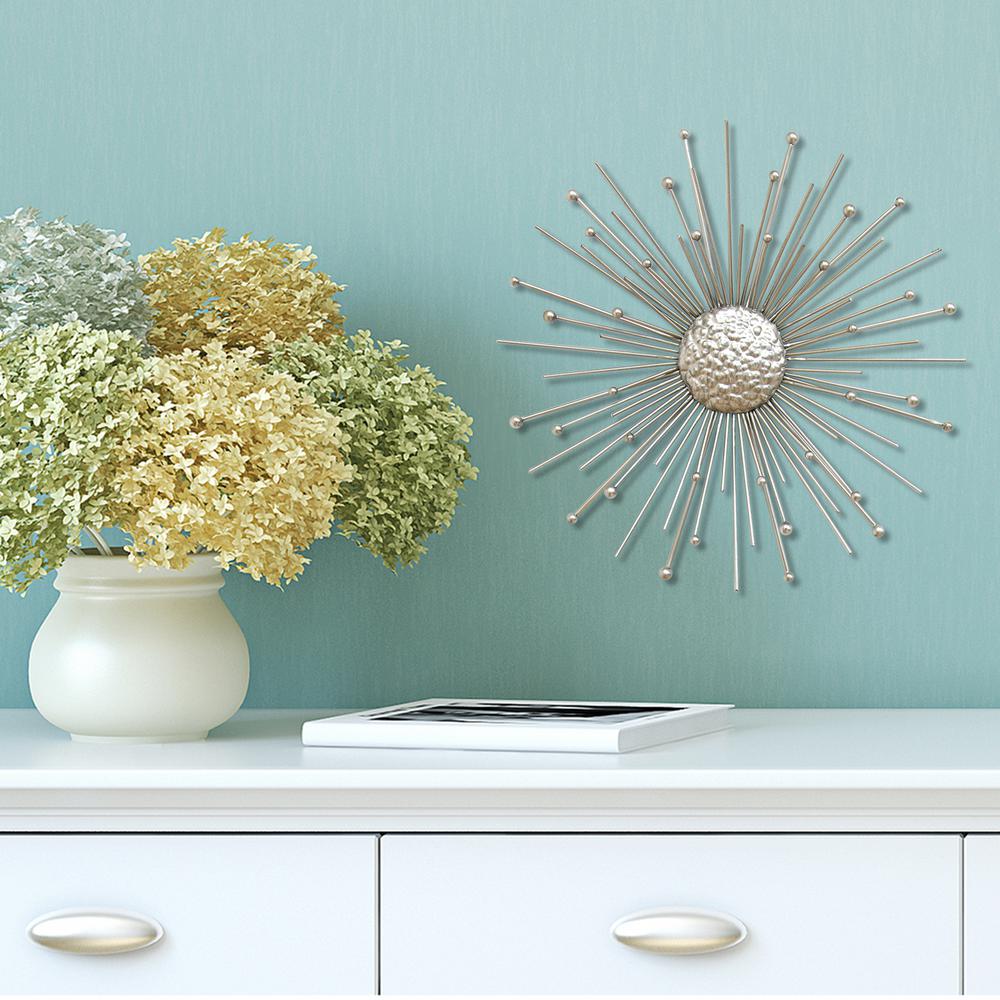 Stratton Home Decor Silver Burst Wall Stratton Home Decor