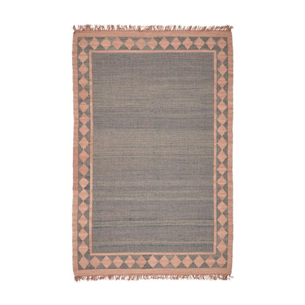Avant Blue And Beige 5 Ft X 8 Border Wool Area Rug 54728 - Blue And Beige Wool Area Rugs Avant Blue And Beige 5 Ft X 8 Border Wool Area Rug 54728 - Blue And Beige Wool Area Rugs