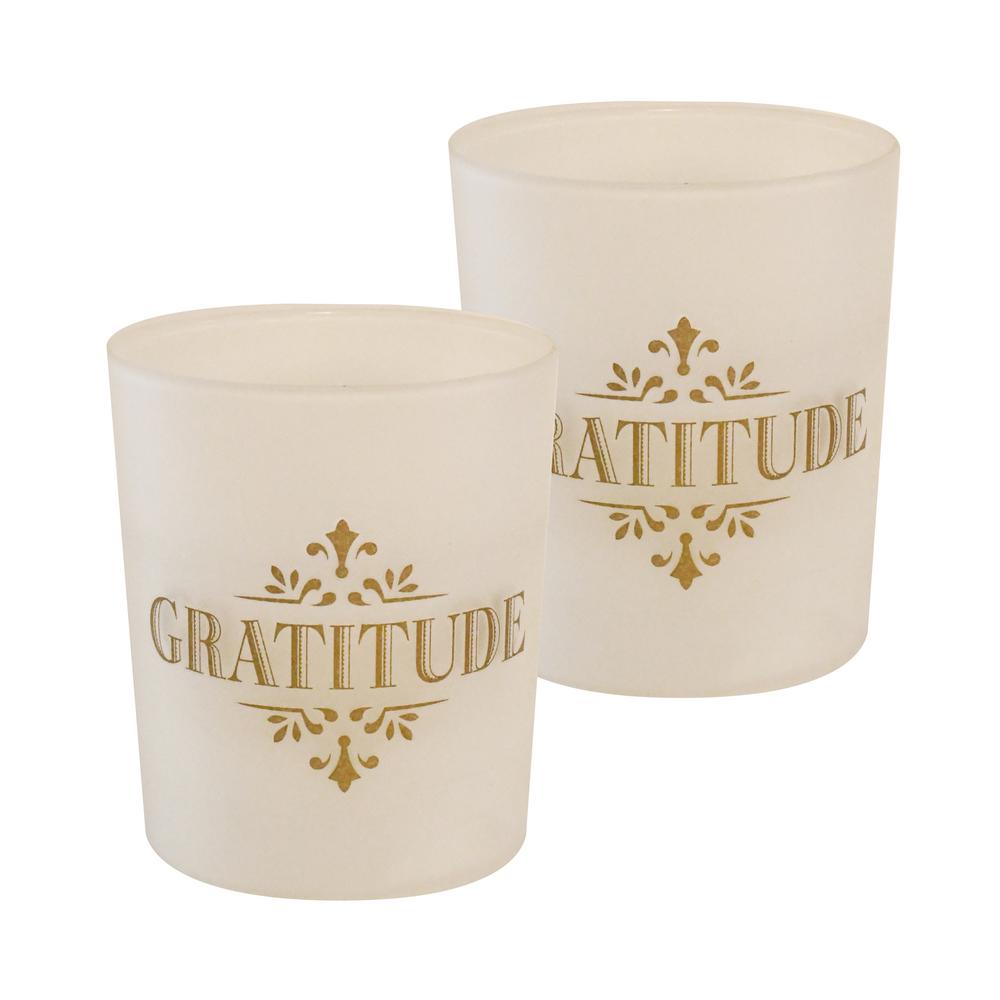 Lumabase Gold Gratitude Battery Operated LED Candles (2Count)96502