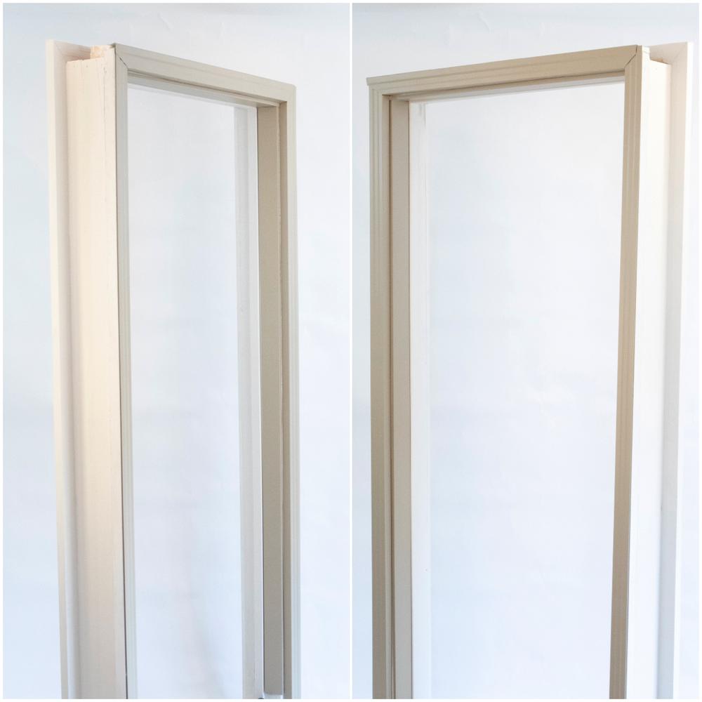 2.5 in. x 2.25 in. x 85 in. Complete Aluminum Metal Brickmold and Jamb