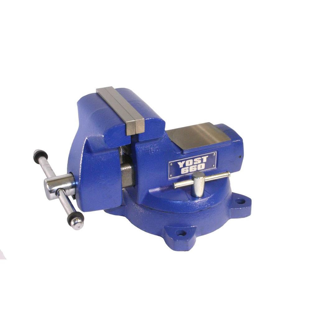 Yost 6 in. Combination Pipe and Bench Mechanics Vise with Swivel Base