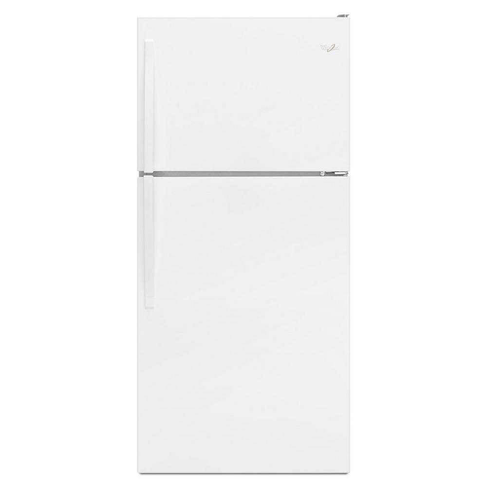 Whirlpool 30 in. 18.25 cu. ft. Top Freezer Refrigerator in White ...